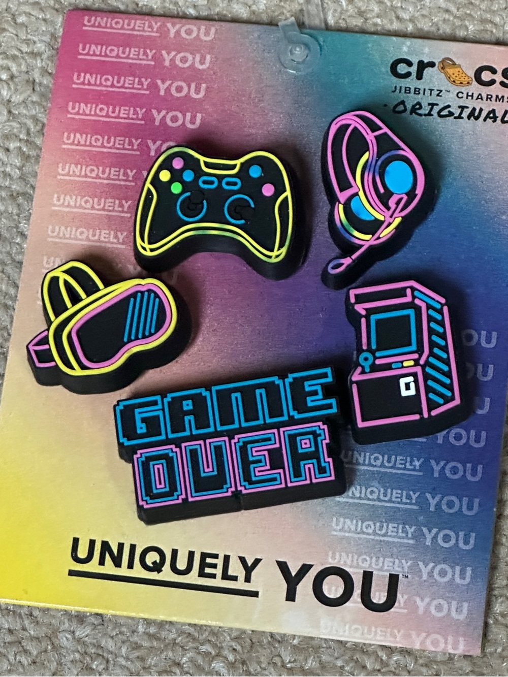 NEW Light Up CROCS Gamer Jibbitz - Flashing - Controller VR Headset Console